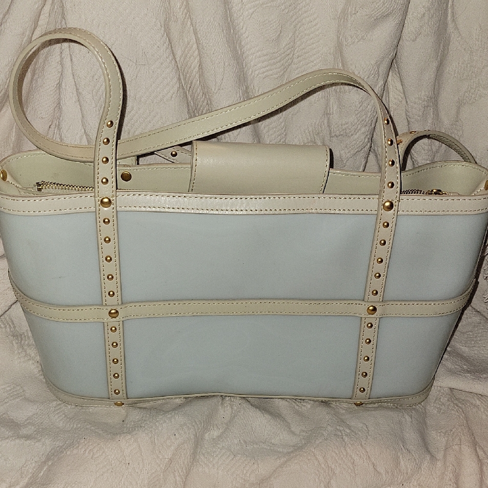 Elegant Cream and Gray Women's Tote Bag